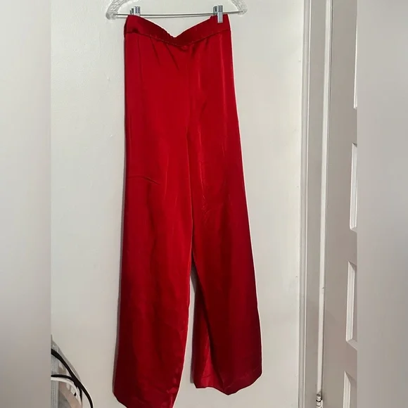 Target Silky Red Dress Pants Relaxed Fit - Picture 2 of 4